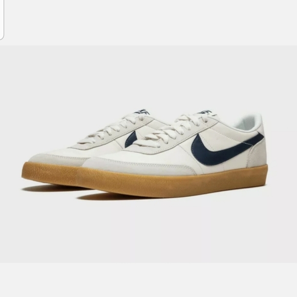 Nike Killshot 2 Leather Sail Midnight Navy Gum Yel - Picture 2 of 4